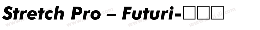 Stretch Pro – Futuri字体转换